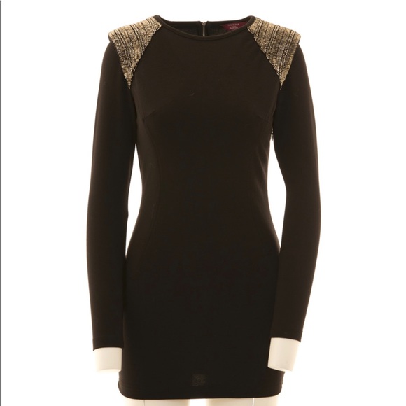 ted baker black long sleeve dress